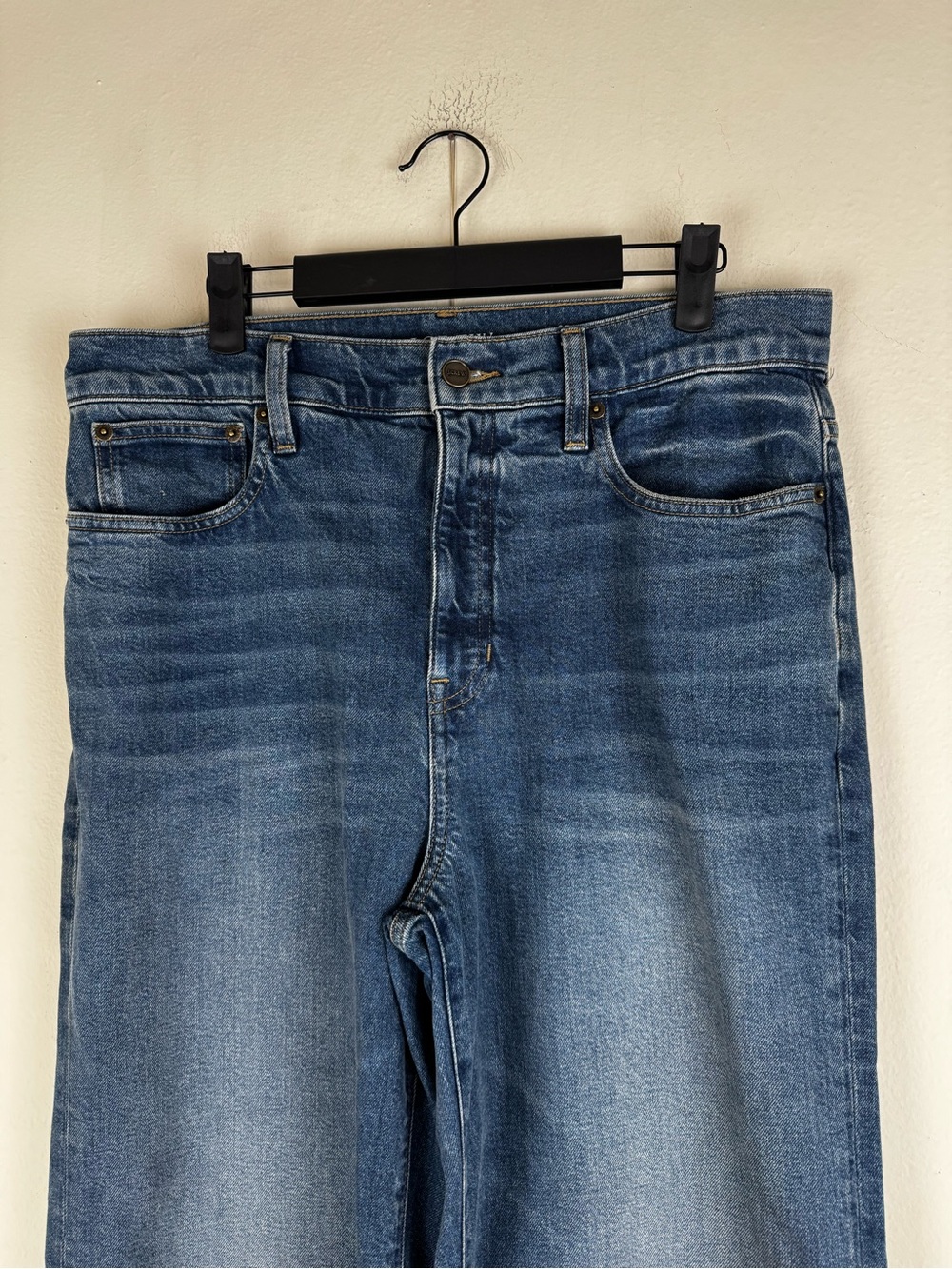 J.Crew Denim Trouser Jeans Wide Leg High Rise Size 30 Blue Charlotte Wash - Picture 7 of 15